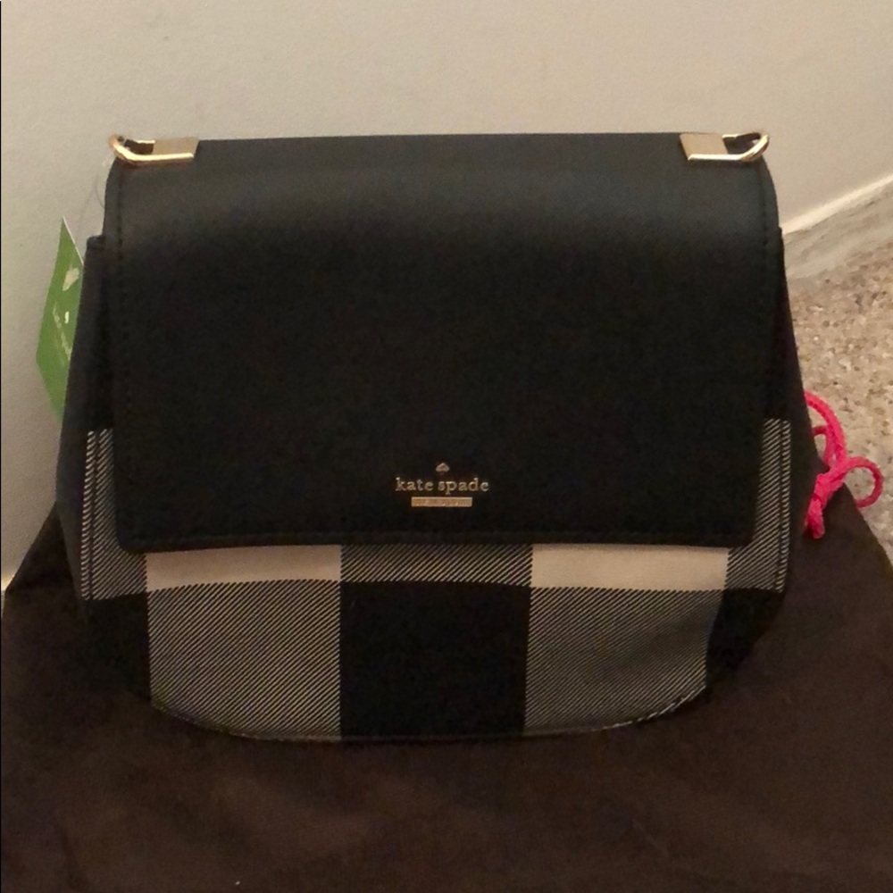 Kate Spade birdie plaid crossbody NWT